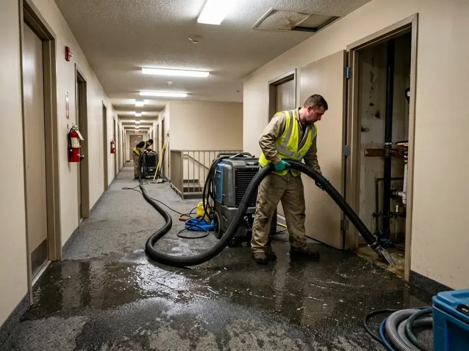 multi-unit-apartment-hallway-f-005 — frequently asked questions, Emergency Burst Pipe Water Extraction & Removal in Big Rapi…